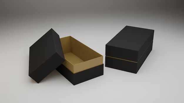 black hard cardboard boxes packaging mockup 145345 45